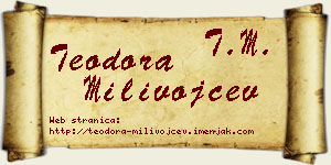 Teodora Milivojčev vizit kartica
